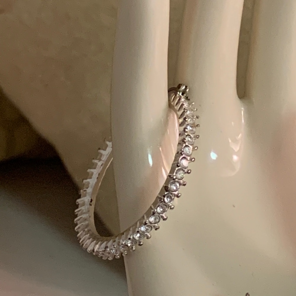 Macy’s CZ Circle Hoops - Picture 9 of 12